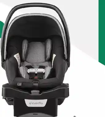 Babies 'R' Us Evenflo gold sensorsafe litemax dlx smart infant car seat with safezone load leg, moonstone - r exclusive offer