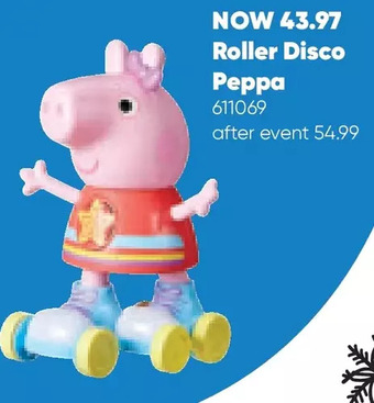 Toys R us Peppa pig roller disco peppa skating toy, features pull-and-go action (english) offer