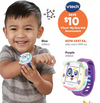 Toys R us Vtech my first kidi smartwatch - blue offer