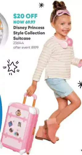 Toys R us Disney princess style collection world traveler play suitcase offer