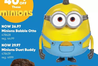 Toys R us Minions 2: the rise of gru babble otto offer