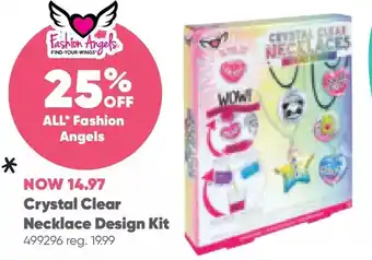 Toys R us Crystal clear necklace design kit offer