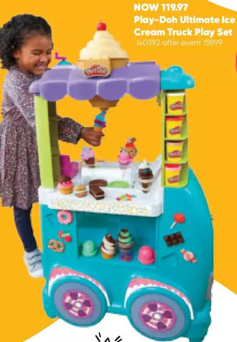 Toys R us Play-doh kitchen creations ultimate ice cream truck playset offer