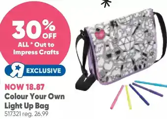 Toys R us Out to impress colour your own light up bag - r exclusive offer