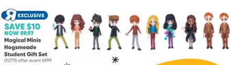 Toys R us Wizarding world harry potter, magical minis hogsmeade students gift set with 10 figures offer