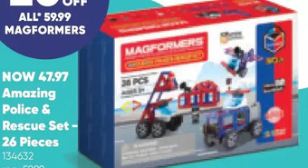 Toys R us Magformers amazing police and rescue 26 pieces offer