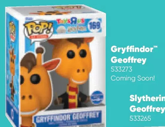Toys R us Funko pop! ad icons: harry potter - gryffindor geoffrey - r exclusive offer