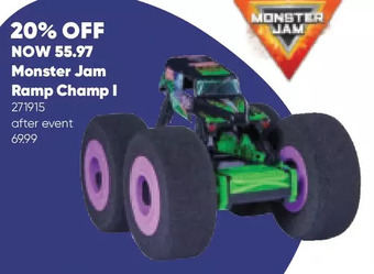 Toys R us Monster jam ramp champ with grave digger remote-control monster truck and ramp offer