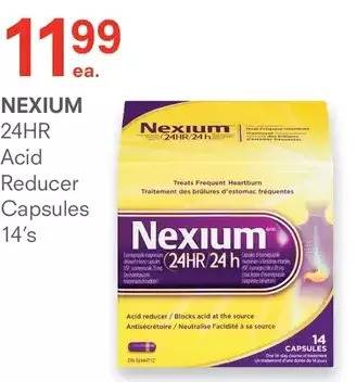 IDA Pharmacy Nexium 24hr acid reducer capsules offer
