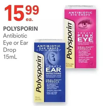 IDA Pharmacy Polysporin antibiotic eye or ear drop offer