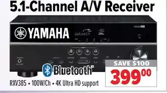 2001 Audio Video Yamaha 5.1-channel a/v receiver bluetooth offer