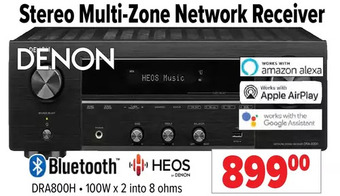2001 Audio Video Denon stereo multi-zone network receiver offer