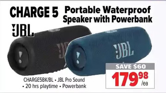 2001 Audio Video Jbl charge 5 portable waterproof speaker with powerbank offer