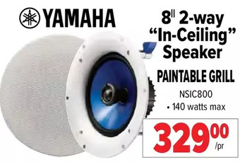 2001 Audio Video Yamaha 8" 2-way "in-ceiling" speaker offer