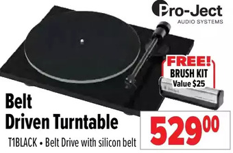 2001 Audio Video Pro-ject belt driven turntable offer