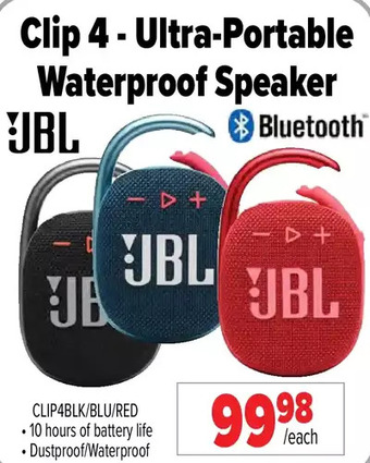 2001 Audio Video Jbl ultra-portable waterproof speaker offer