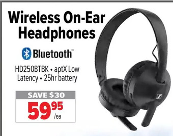 2001 Audio Video Wireless on-ear headphones offer