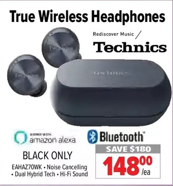 2001 Audio Video Technics true wireless headphones offer