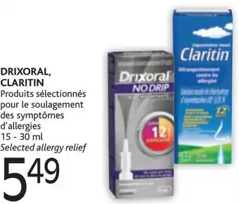 Brunet Drixoral, Claritin 15-30ml offer