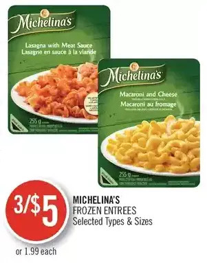 Shoppers Drug Mart Michelina's frozen entrees offer