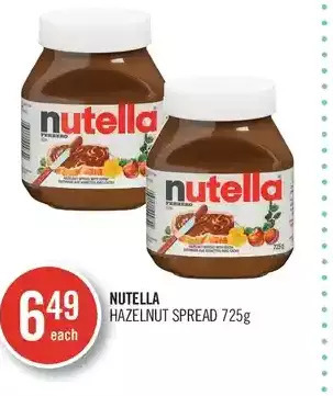 Shoppers Drug Mart Nutella hazelnut spread offer