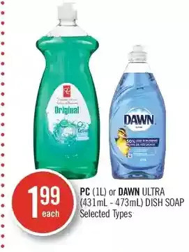 Shoppers Drug Mart Pc or dawn ultra dish soap offer