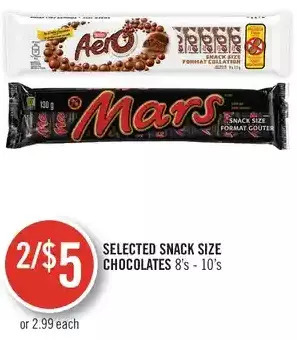 Shoppers Drug Mart Snack size chocolates offer