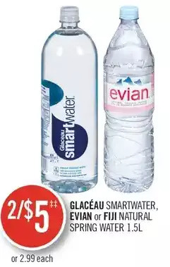 Shoppers Drug Mart Glaceau smartwater, evian or fiji natural spring water offer