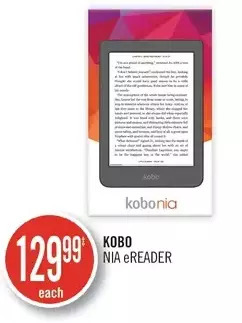 Shoppers Drug Mart Kobo nia ereader offer