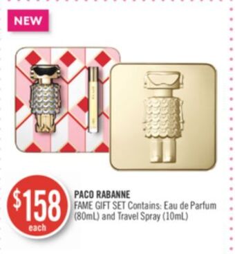 Shoppers Drug Mart Paco rabanne fame gift set offer