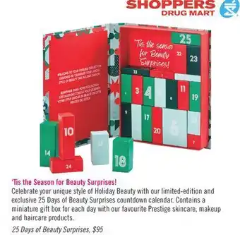 Shoppers Drug Mart 25 days of beauty surprises offer