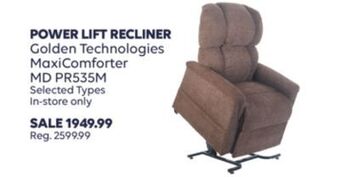 Shoppers Drug Mart Power lift recliner golden technologies maxicomforter offer