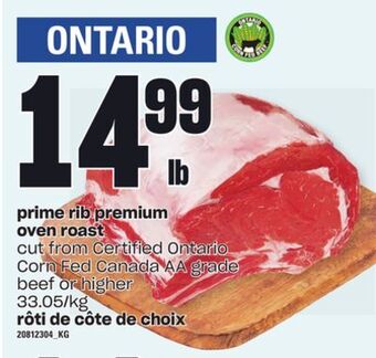 Independent City Market Prime rib premium oven roast offer