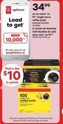 Independent City Market Pc® single serve coffee pods, 72/100's offer