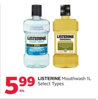 Rexall Listerine mouthwash offer