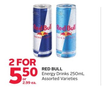 Rexall Red bull energy drinks offer