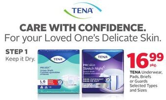 Rexall Tena underwear, pads, briefs or guards offer