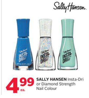 Rexall Sally hansen insta-dri or diamond strength nail colour offer