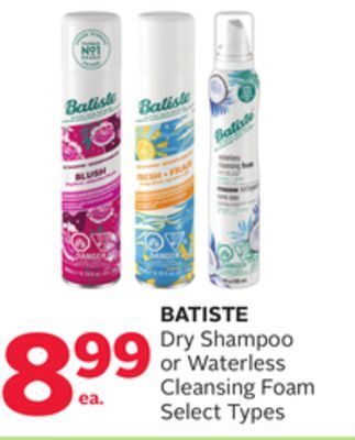 Rexall Batiste dry shampoo or waterless cleansing foam offer