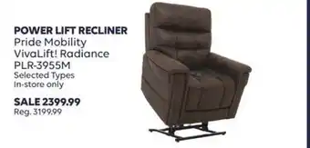 Wellwise by Shoppers Pride mobility vivalift! radiance plr-3955m power lift recliner offer
