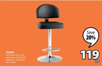 JYSK Vejers bar stool offer