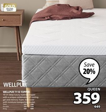 JYSK Wellpur t110 topper offer