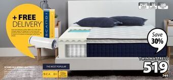 JYSK Scandi blu spring mattress offer