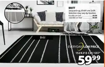 JYSK Britt jacquard rug offer