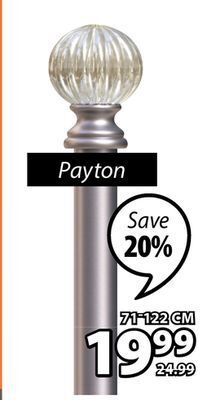 JYSK Payton curtain rod kit offer