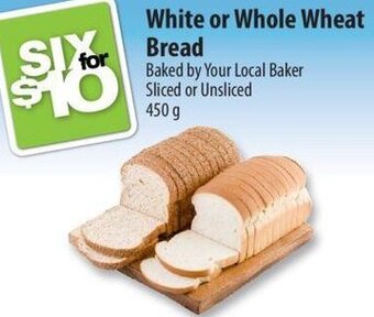 Co-op White Or Whole Wheat Bread 450g offer