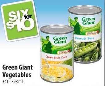Co-op Green Giant Vegetables 341-398ml offer
