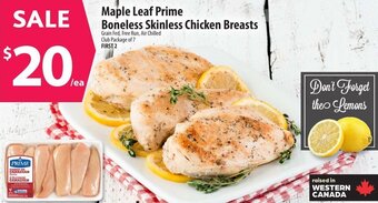 Co-op Maple Leaf Prime Boneless Skinless Chicken Breasts offer