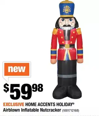 Home Depot Home accents holiday airblown inflatable nutcracker offer