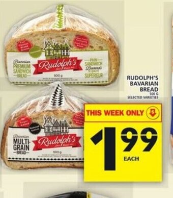 Food Basics Rudolph's bavarian bread offer